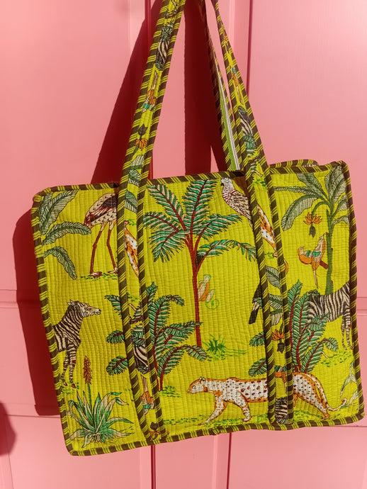 Jaipur tote bag with zip