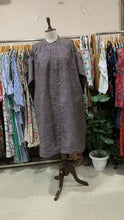 Load image into Gallery viewer, Handloom silk duster coat