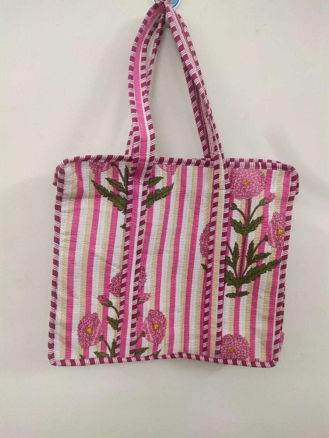 Jaipur tote bag with zip