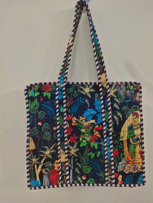 Jaipur tote bag with zip
