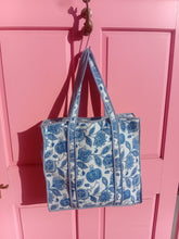 Load image into Gallery viewer, Jaipur tote bag with zip