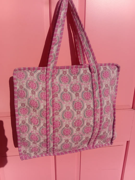 Jaipur tote bag with zip