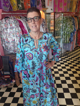 Load image into Gallery viewer, The Bloomsbury Kaftan - turquoise