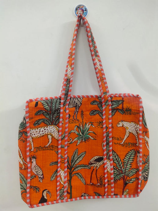 Jaipur tote bag with zip