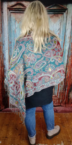 Boiled wool poncho