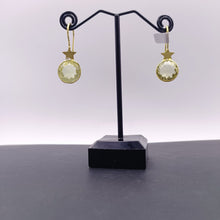 Load image into Gallery viewer, Citrine star earrings