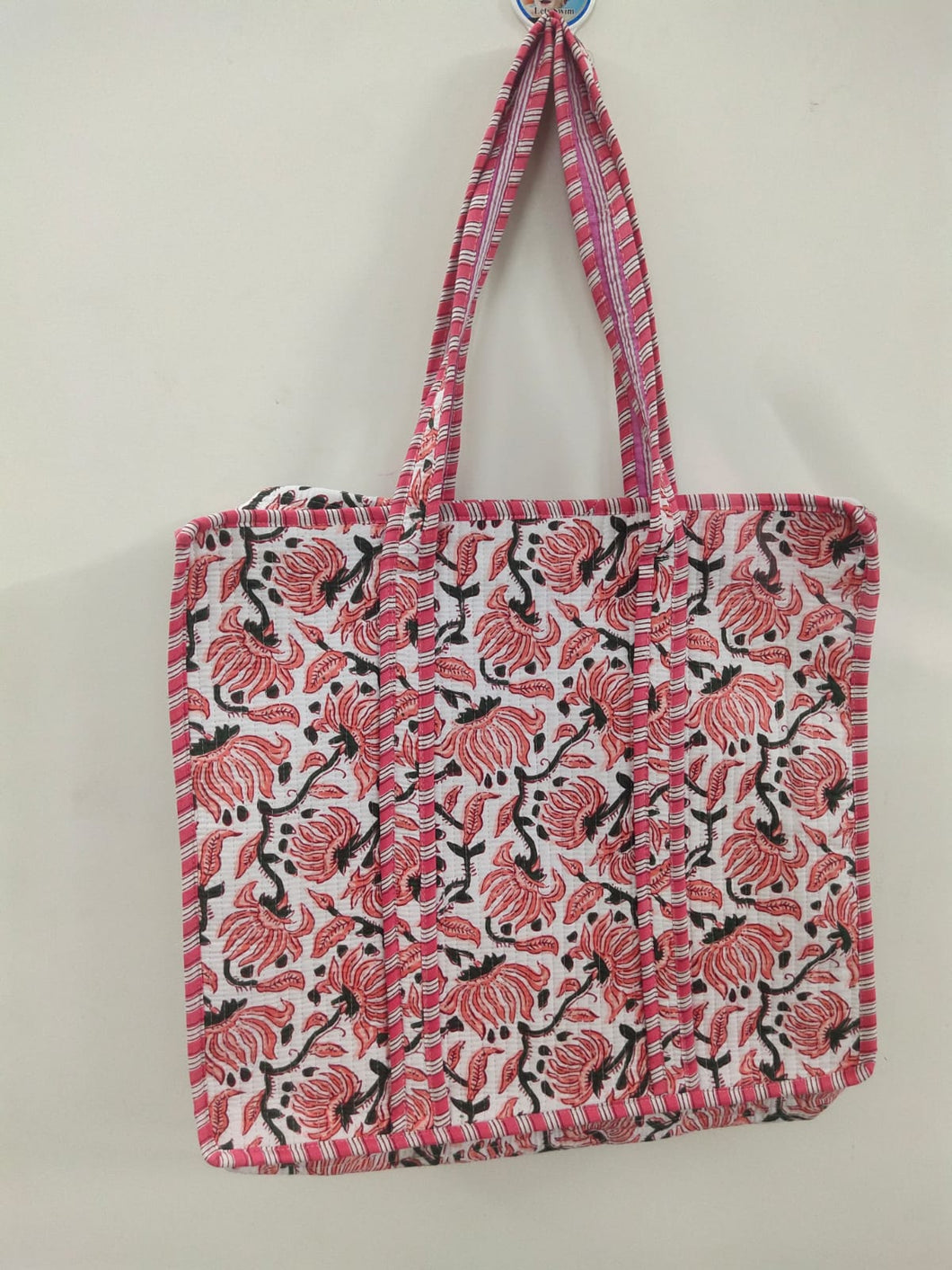 Jaipur tote bag with zip