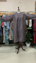 Load image into Gallery viewer, Handloom silk duster coat