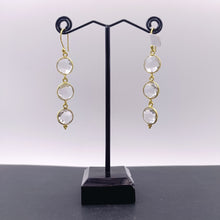 Load image into Gallery viewer, Pink amethyst drop earrings