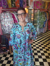 Load image into Gallery viewer, The Bloomsbury Kaftan - turquoise