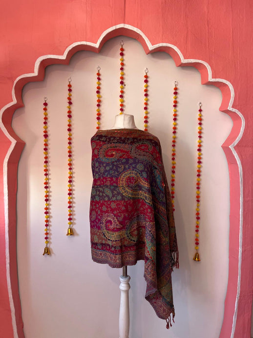 Boiled wool poncho
