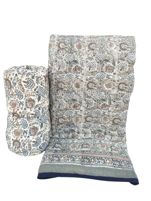 Hand stitched cotton double quilt