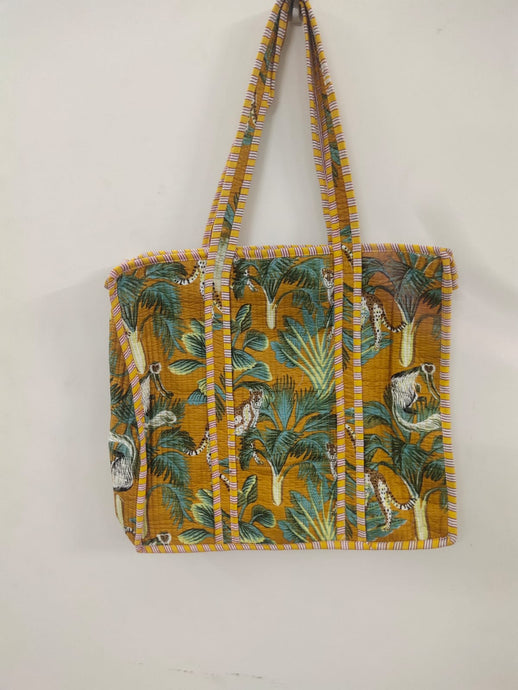 Jaipur tote bag with zip
