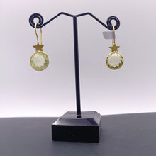 Load image into Gallery viewer, Citrine star earrings