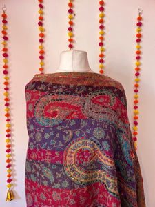 Boiled wool poncho