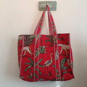 Jaipur Tote bag - red