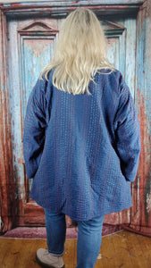 The Jedi Kantha stitch jacket