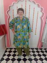 Load image into Gallery viewer, Langston shirt dress duck egg blue