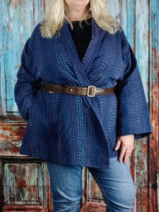 The Jedi Kantha stitch jacket