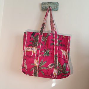 Jaipur Tote bag - hot pink