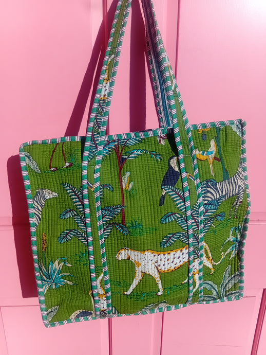 Jaipur tote bag with zip