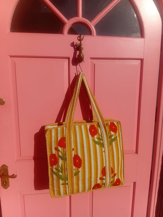 Jaipur tote bag with zip