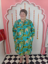 Load image into Gallery viewer, Langston shirt dress turquoise