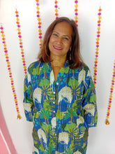 Load image into Gallery viewer, Langston shirt dress electric blue