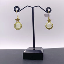 Load image into Gallery viewer, Citrine star earrings