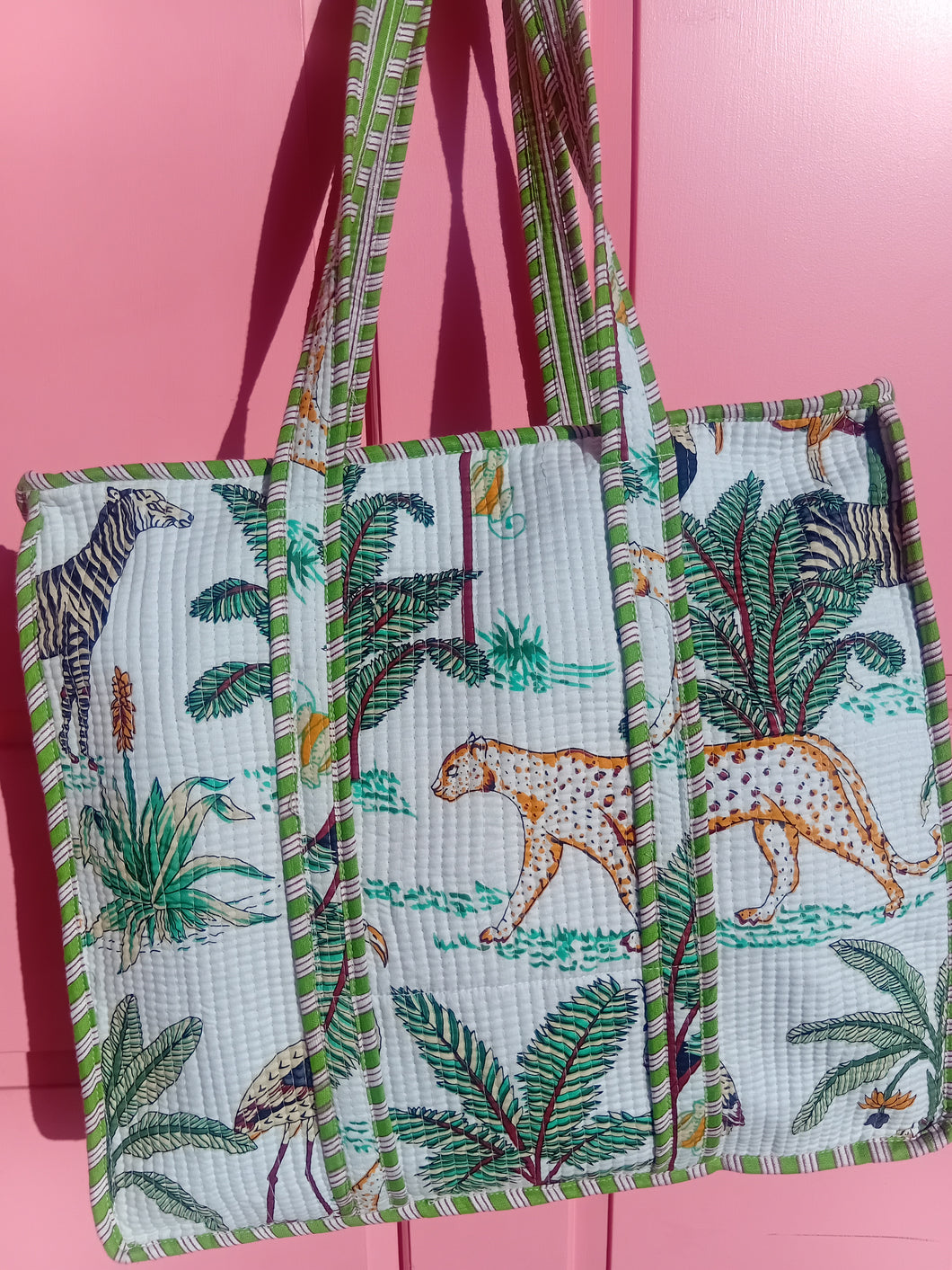 Jaipur tote bag with zip