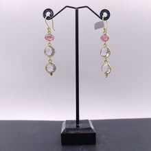 Load image into Gallery viewer, Rose quartz &amp; pink amethyst earrings